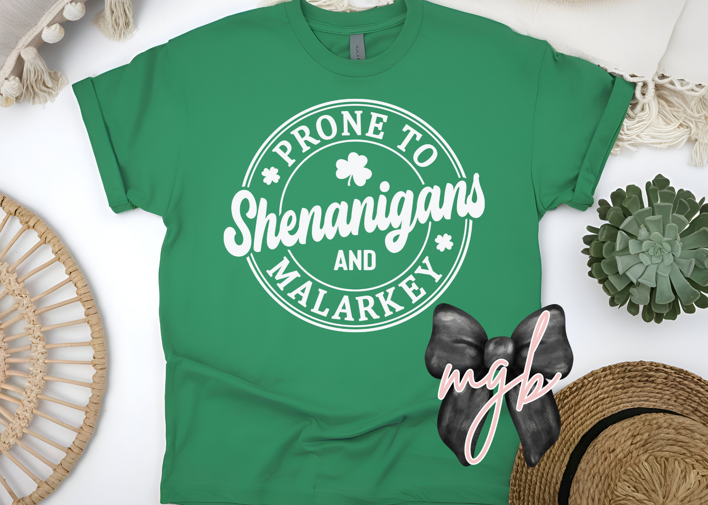 shenanigans & malarkey (white)