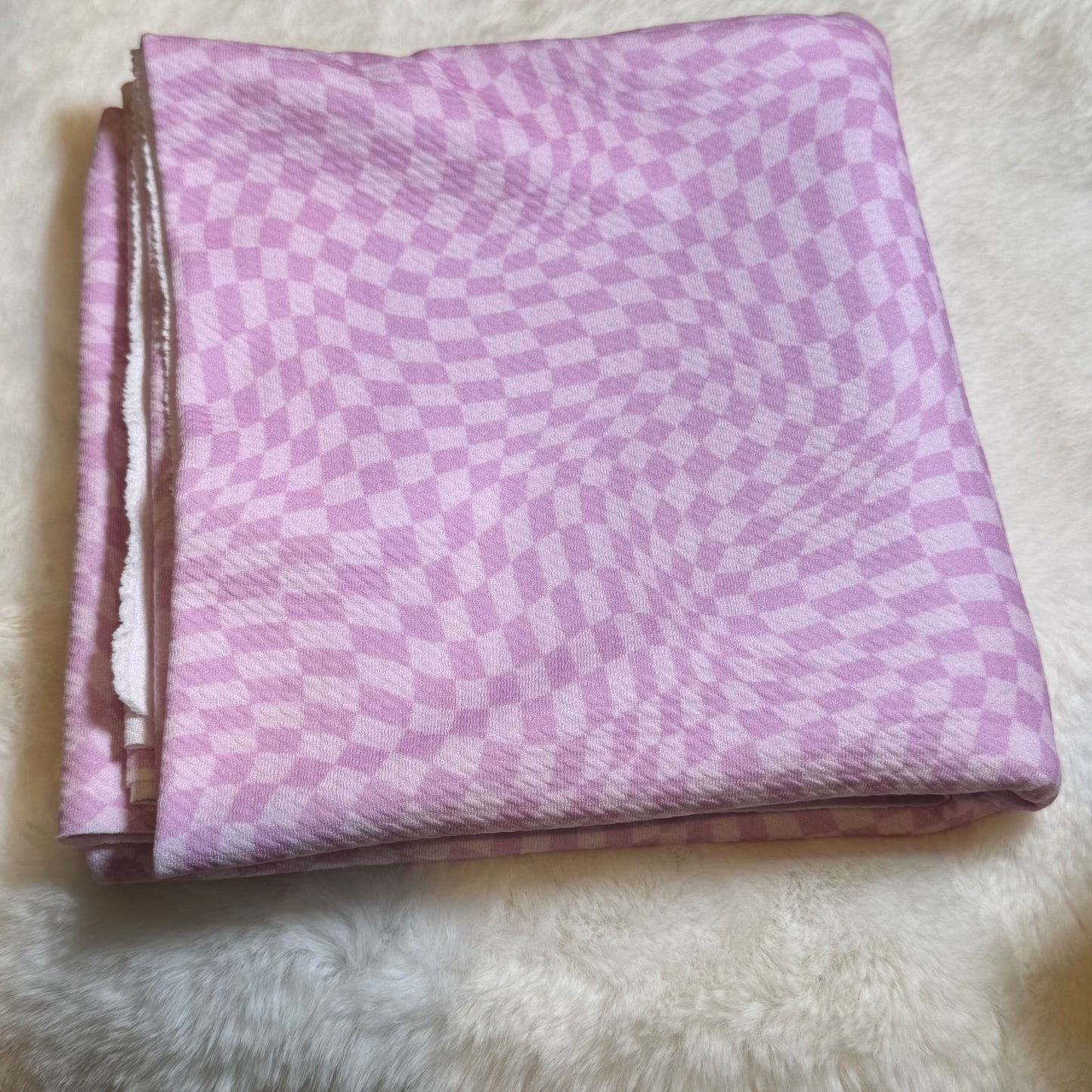 purple groovy checks