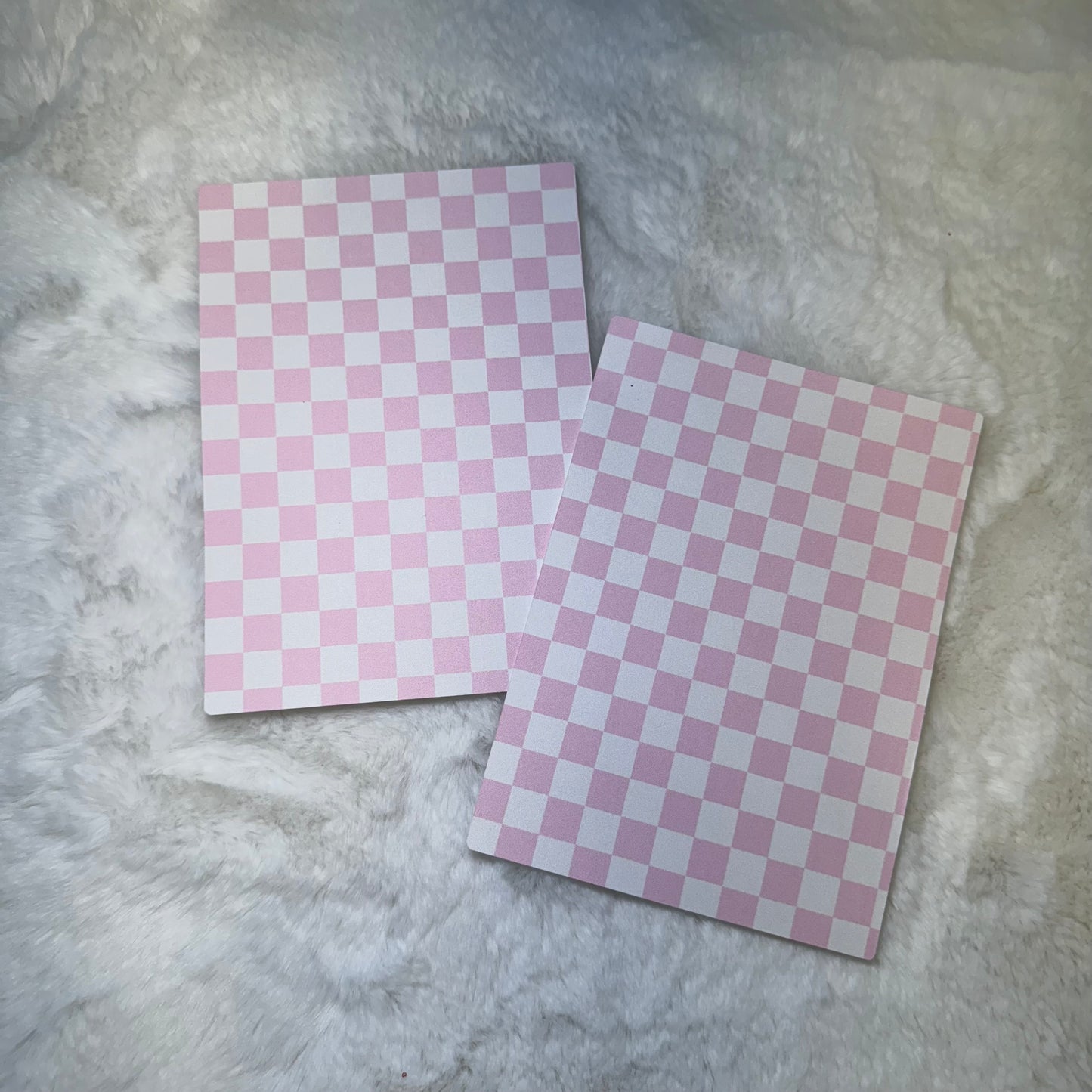 pink/white checks