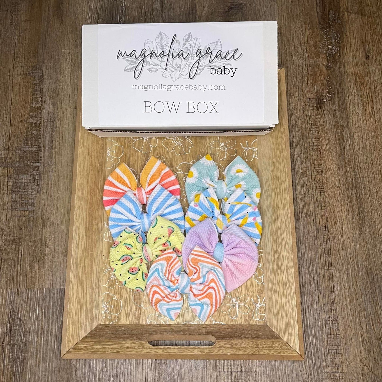 bow box - august content