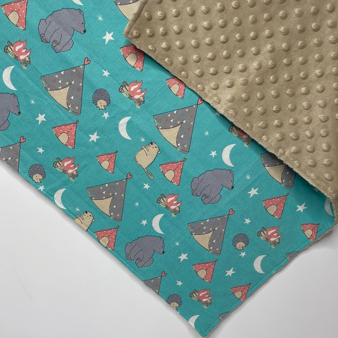 happy camper baby blanket
