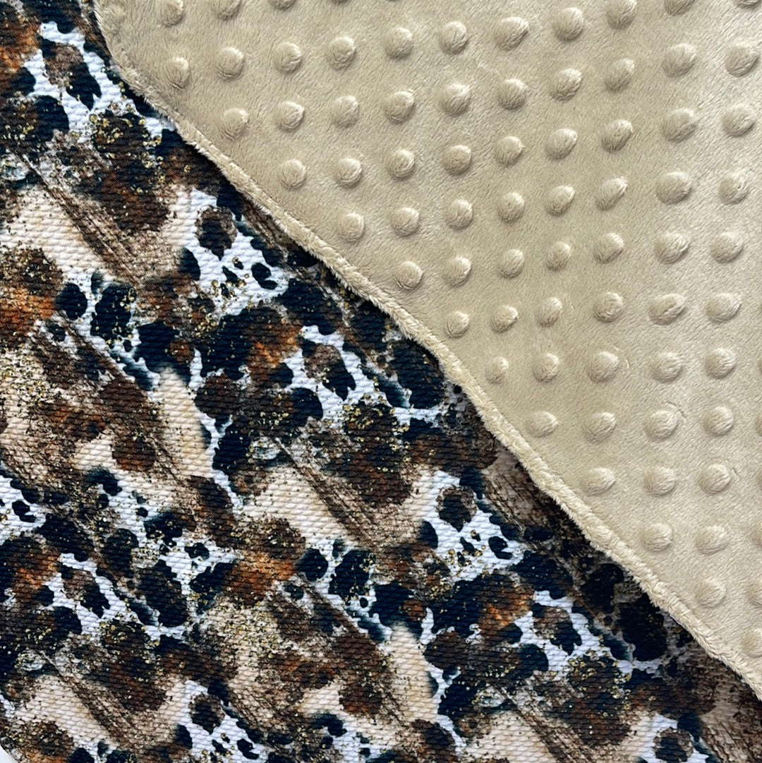 rustic cowhide baby blanket