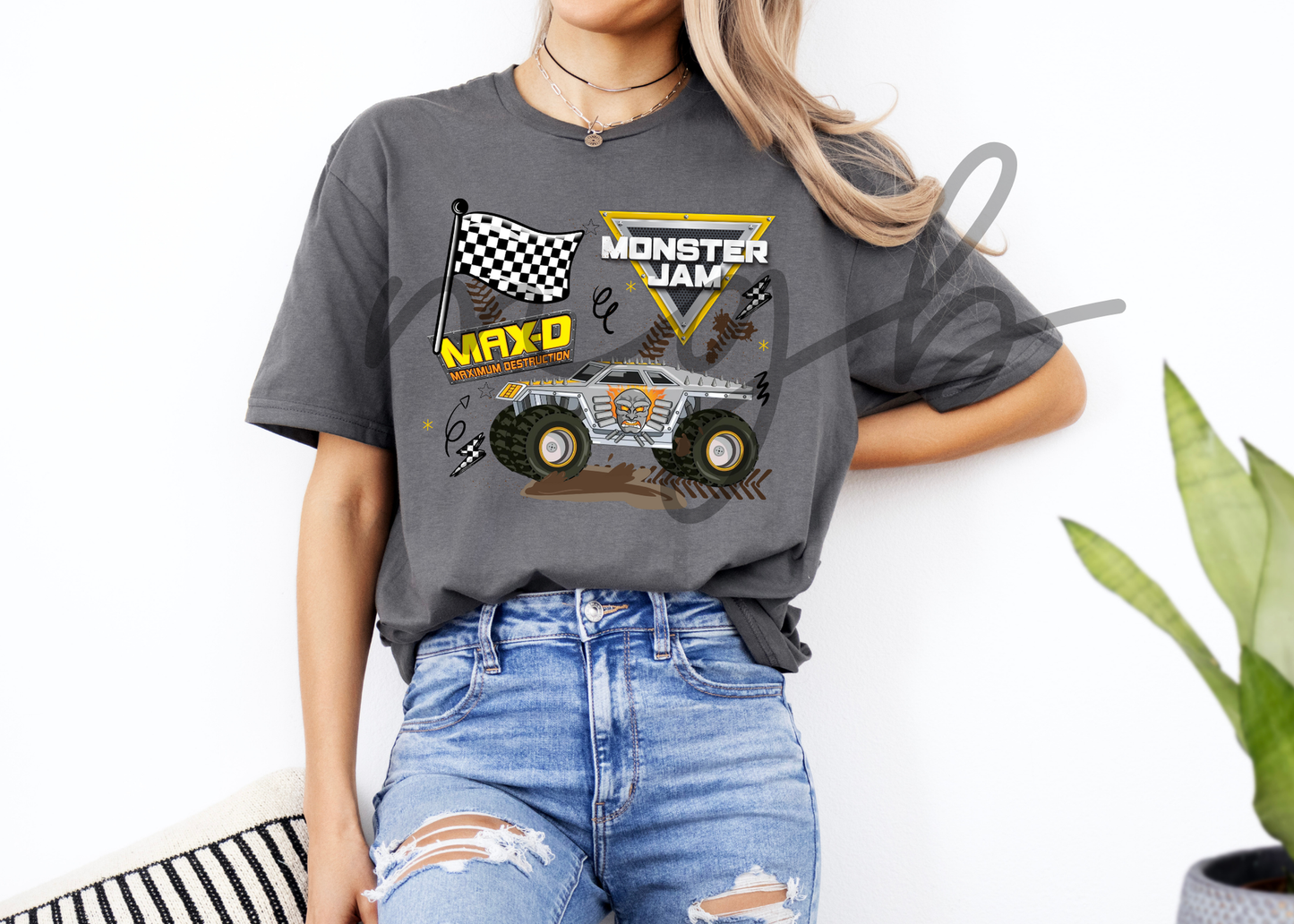flags and MJ - tee