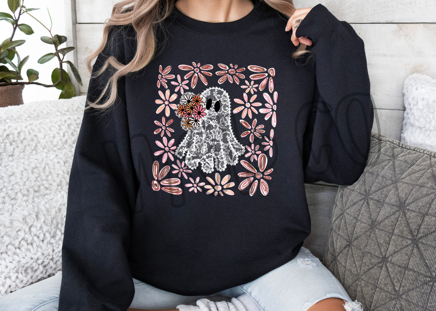 lace floral ghost