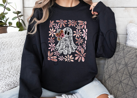 lace floral ghost