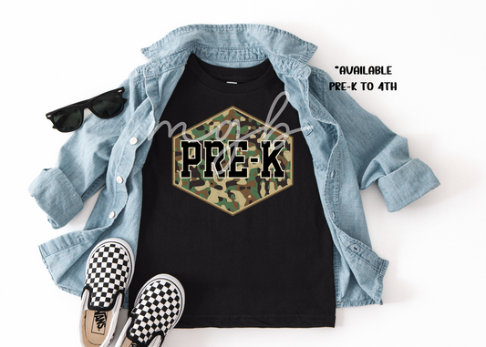 camo back to school (pre-k - 4th)