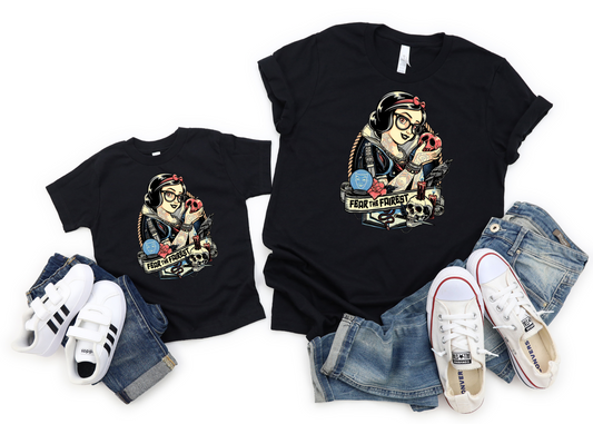 punk snow white tee