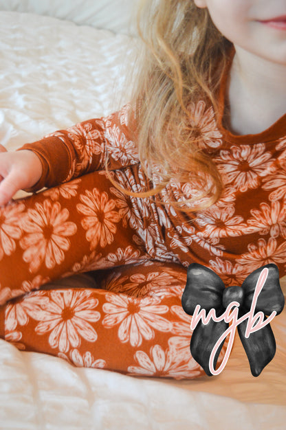 boho floral 2 pc