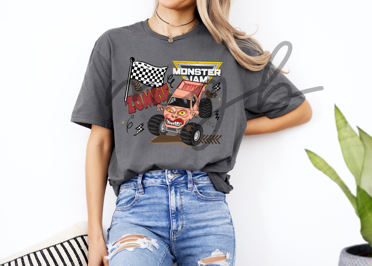 flags and MJ - tee