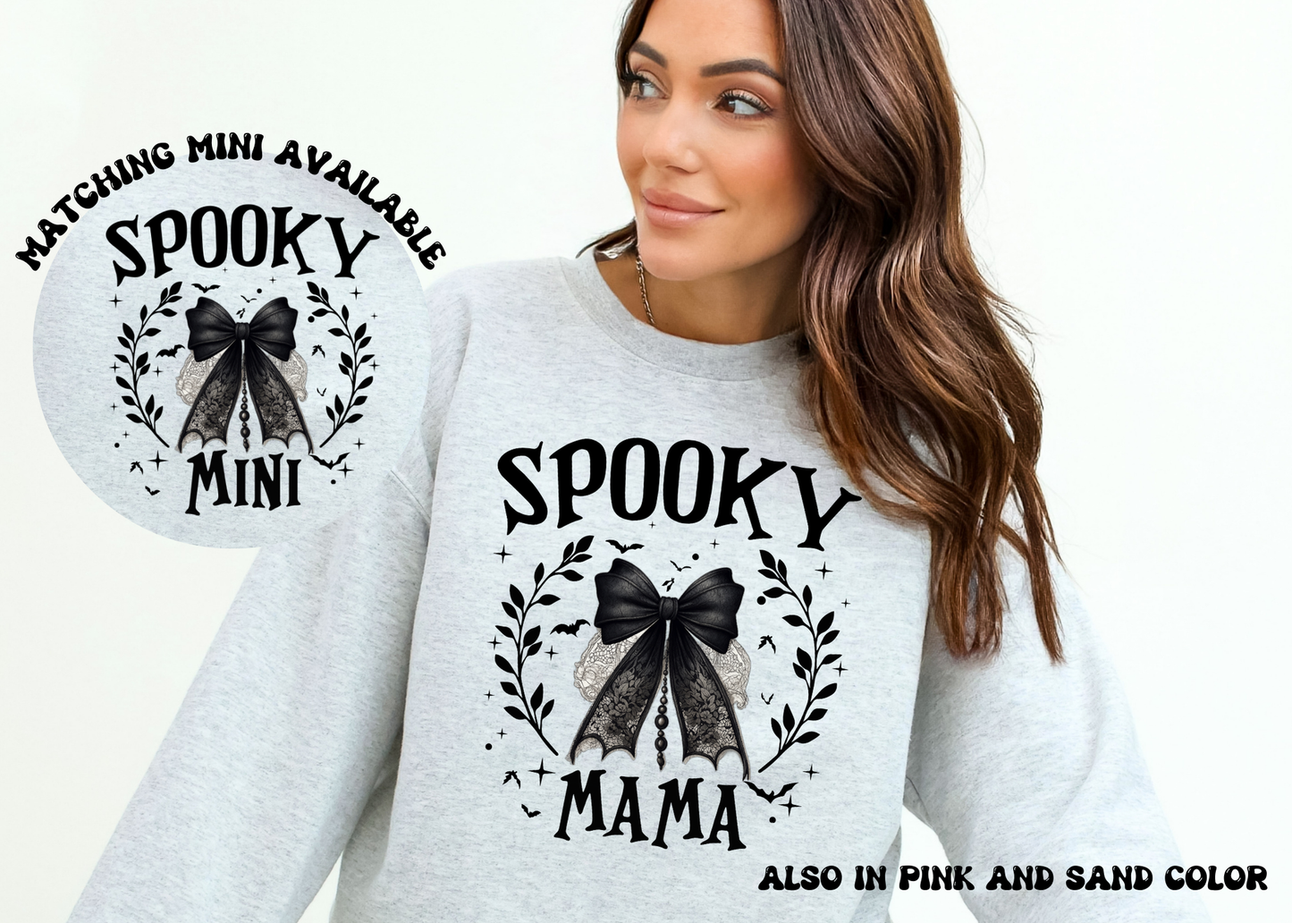 spooky mama/mini crewneck