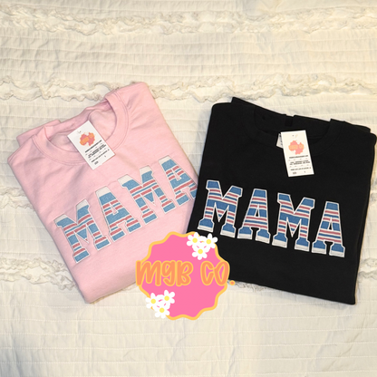 mama memory crew - embroidered