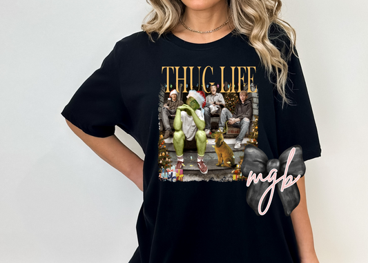 thug life christmas - tee