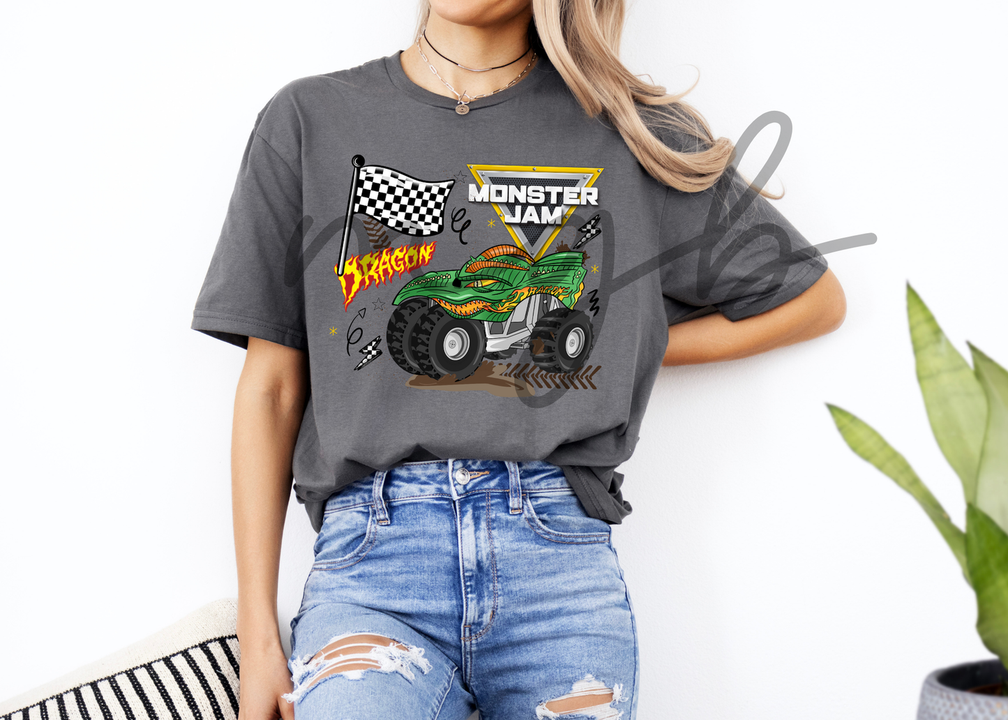 flags and MJ - tee
