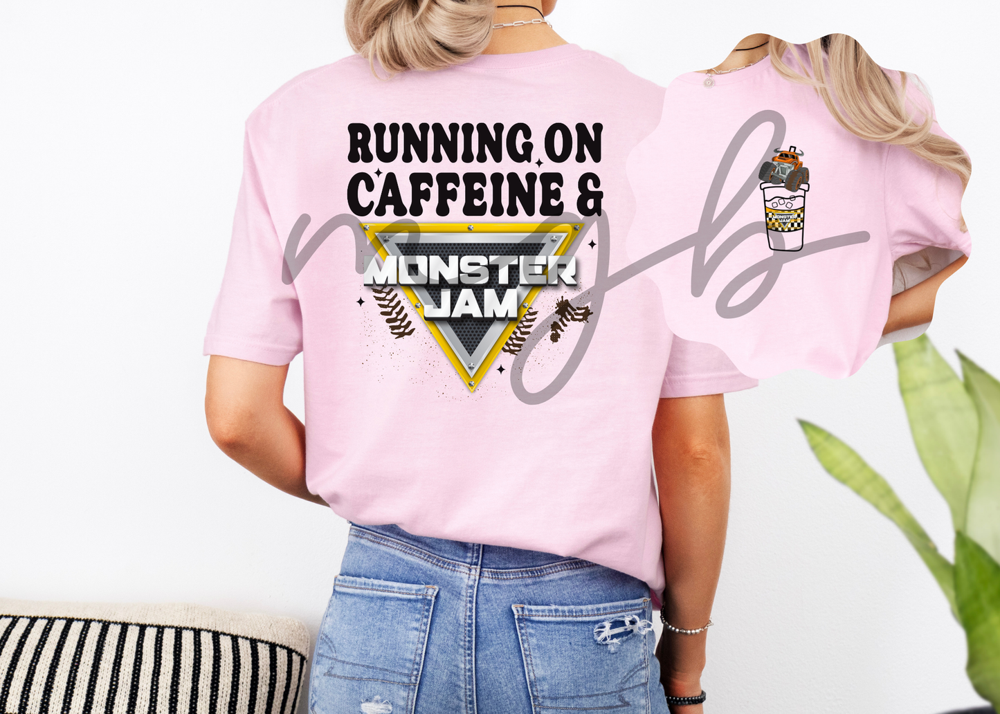 running on caffeine and mj - tee