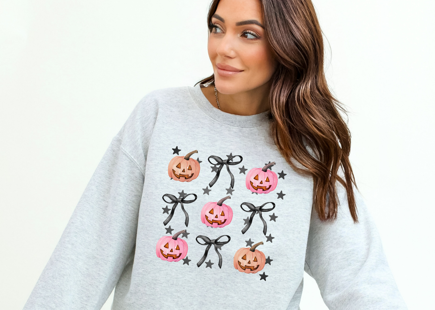 pumpkin coquette crewneck