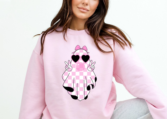 girly ghost crewneck