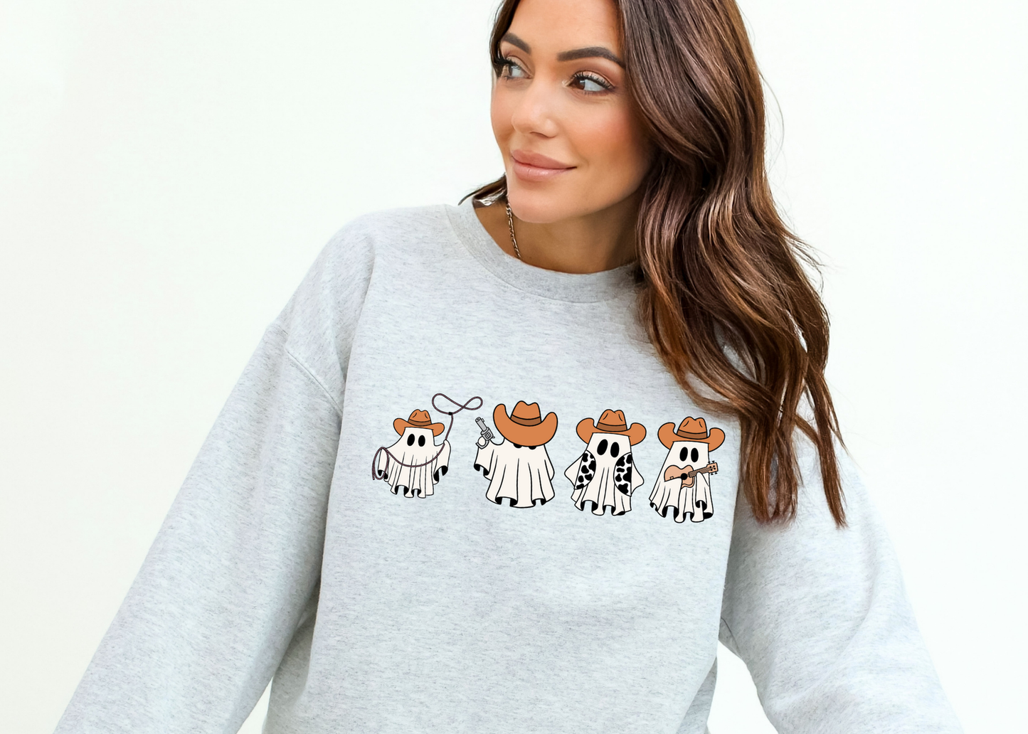 cowboy ghostie crewneck