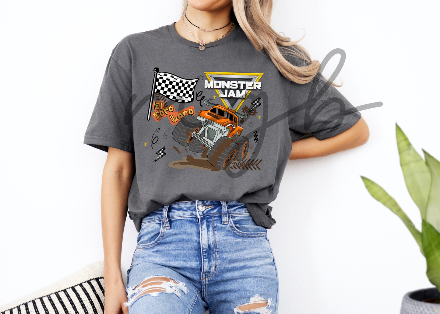 flags and MJ - tee