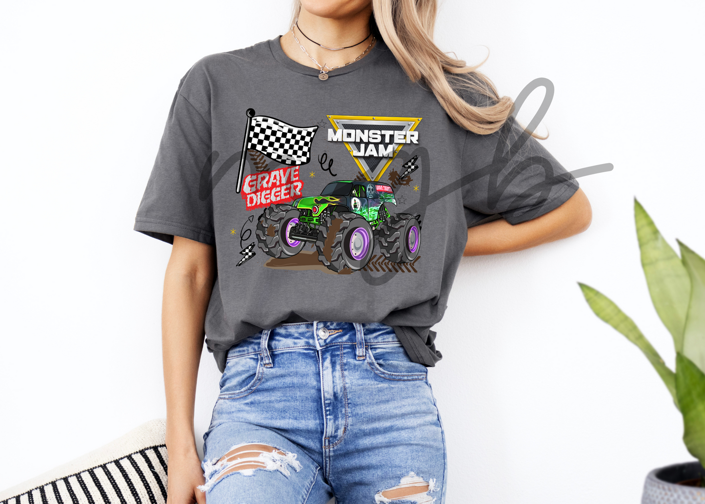 flags and MJ - tee