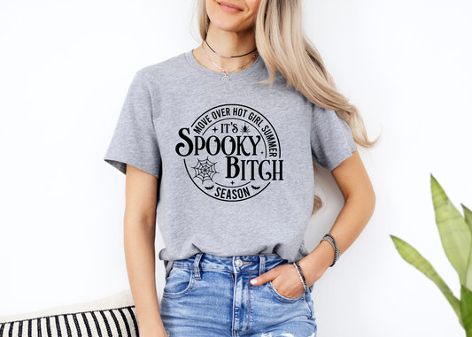 spooky bitch (grey) tee