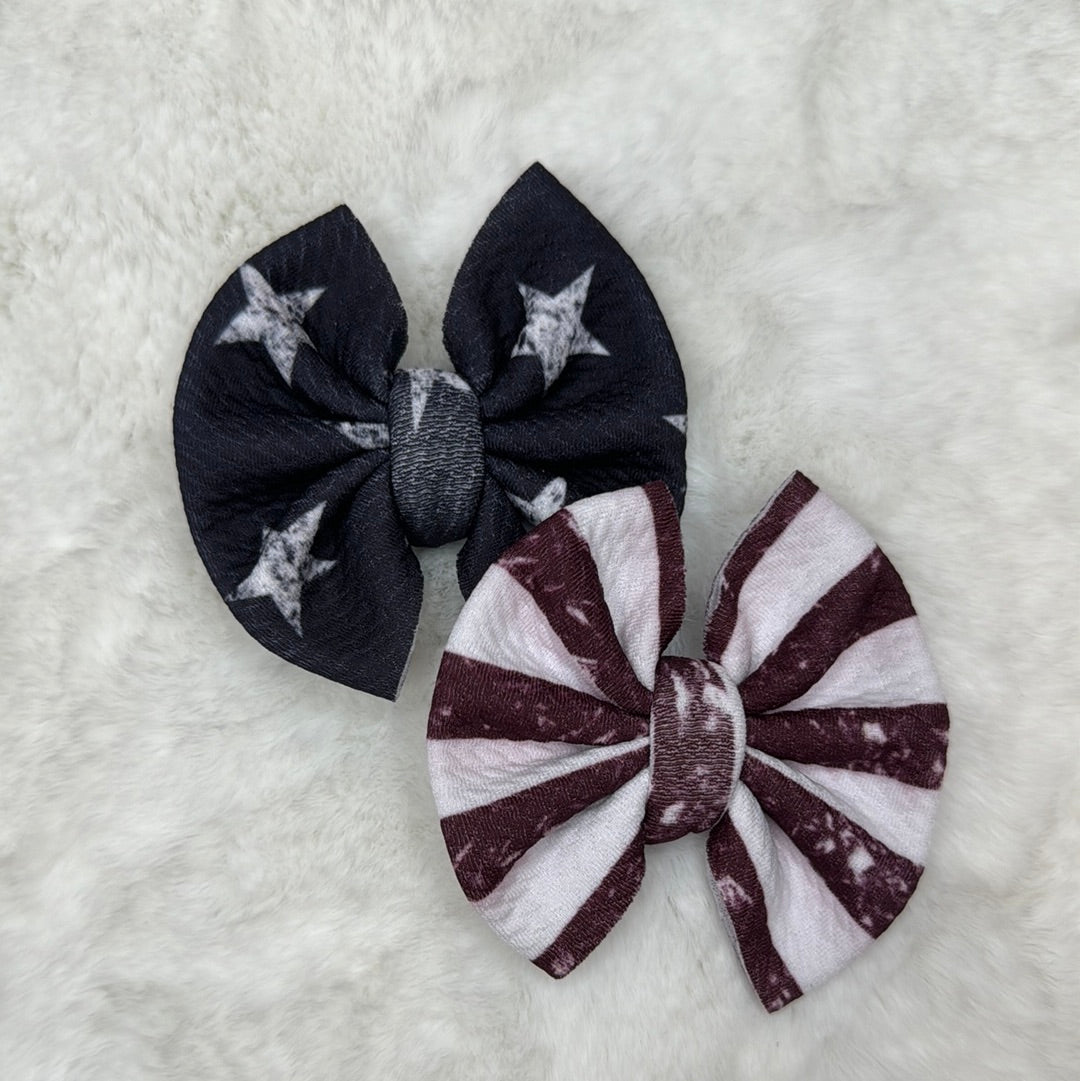 distressed stars and stripes piggies