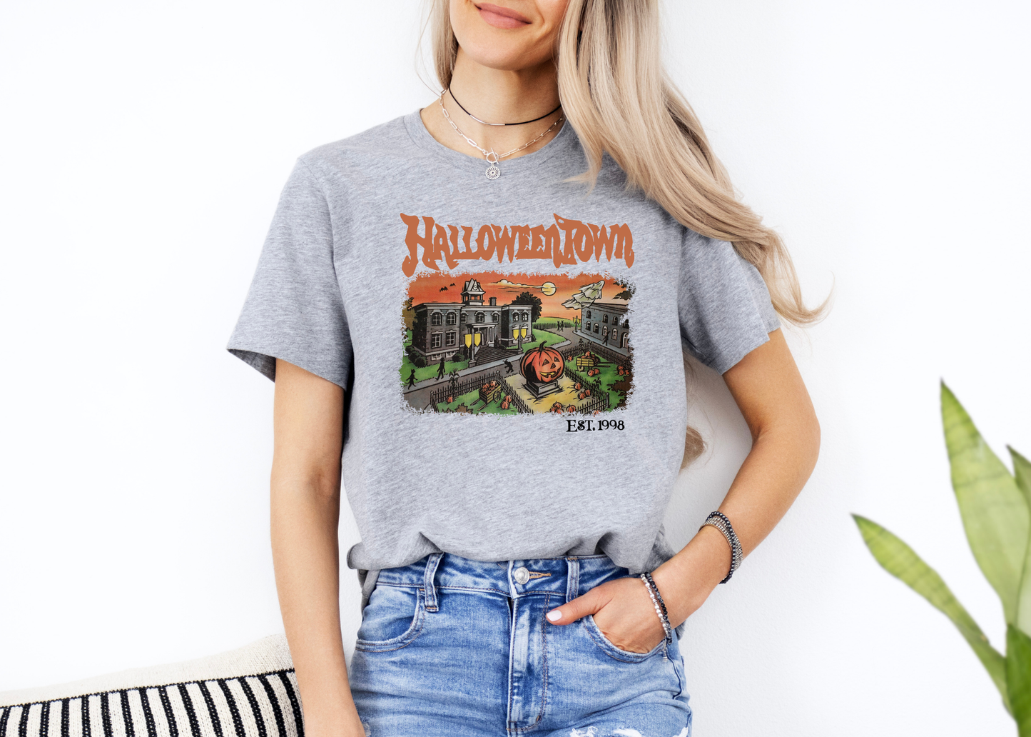 halloweentown (grey) tee