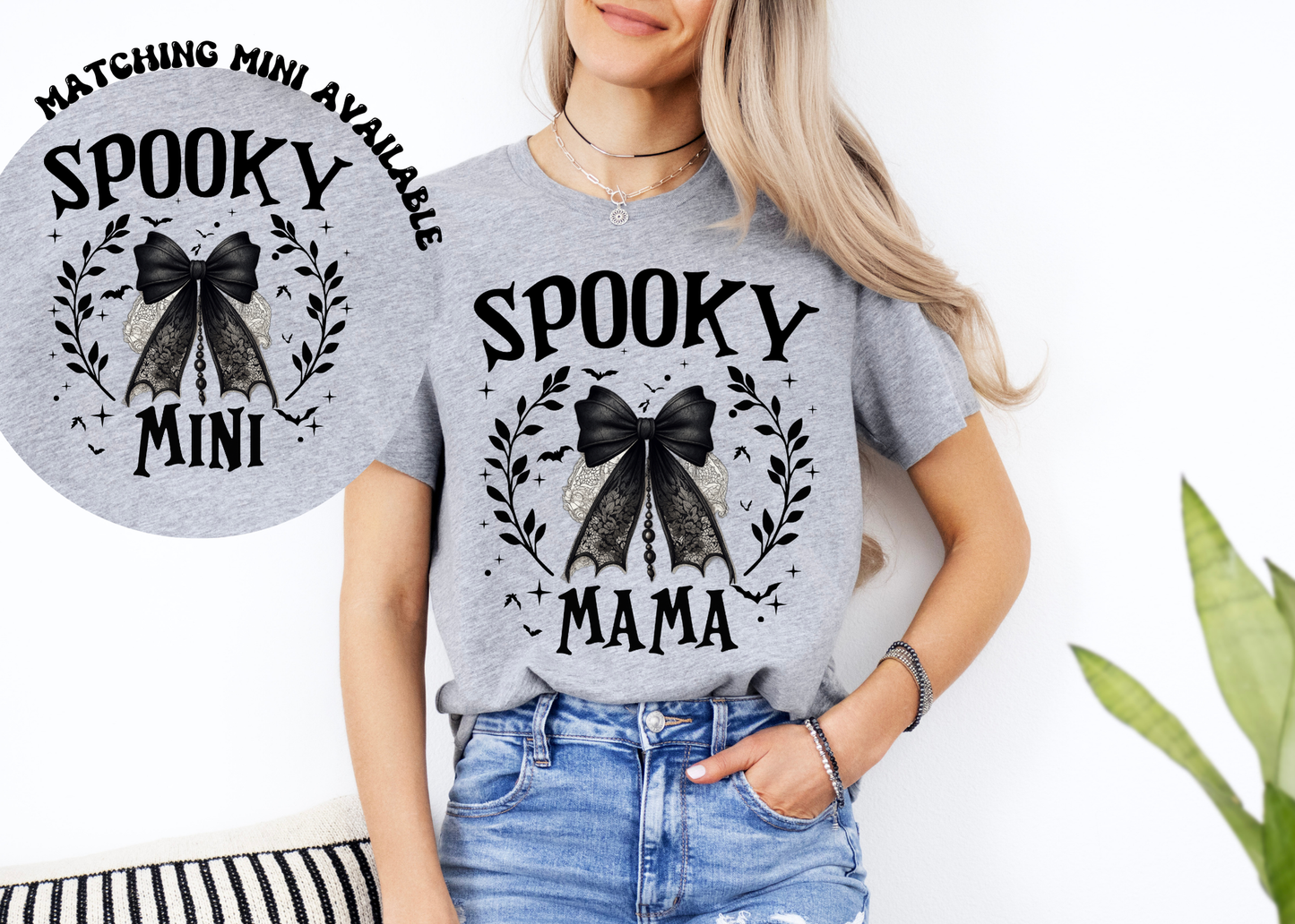 spooky mama/mini tee