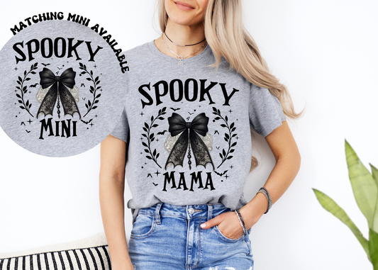 spooky mama/mini tee