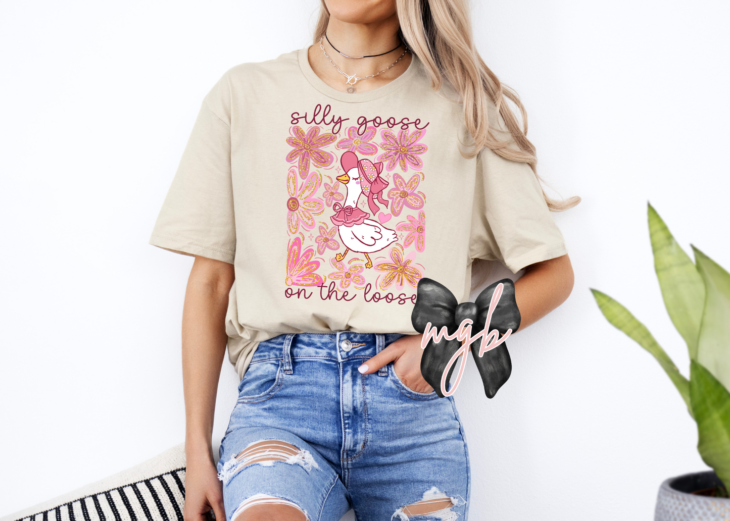 silly goose on the loose (pink)