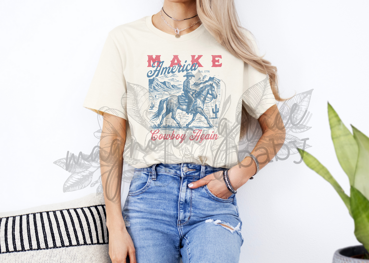 make america cowboy again - vintage