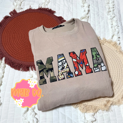 mama memory crew - embroidered