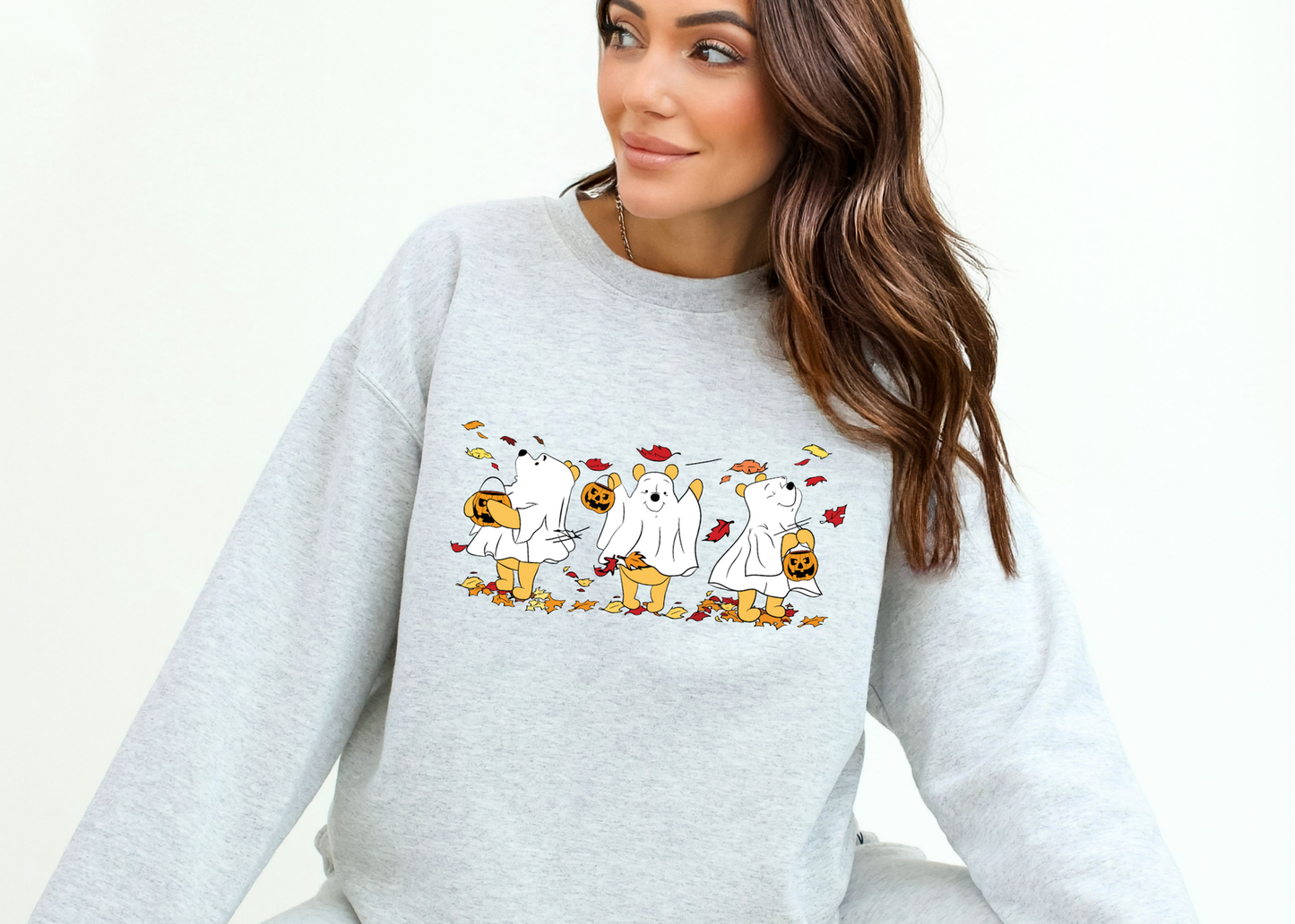 silly fall bear crewneck