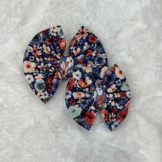 navy floral