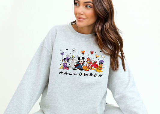 the mouse and friends halloween crewneck