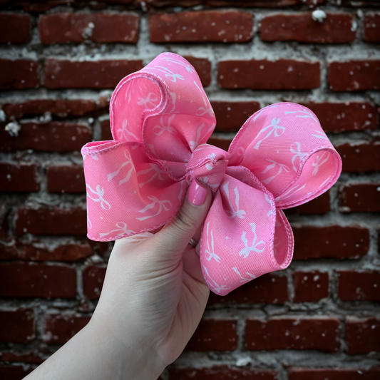 pink bow ribbon bow