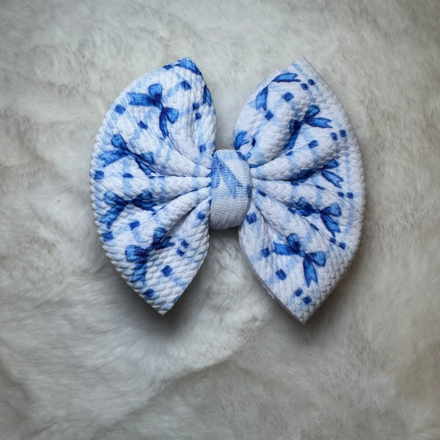 blue bows - clip