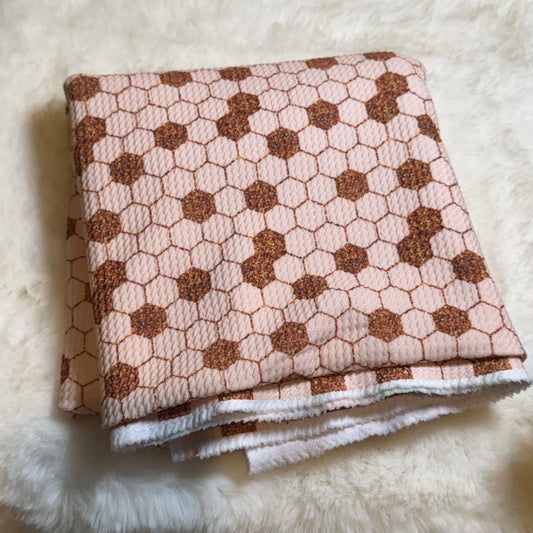 gold glitter honeycomb