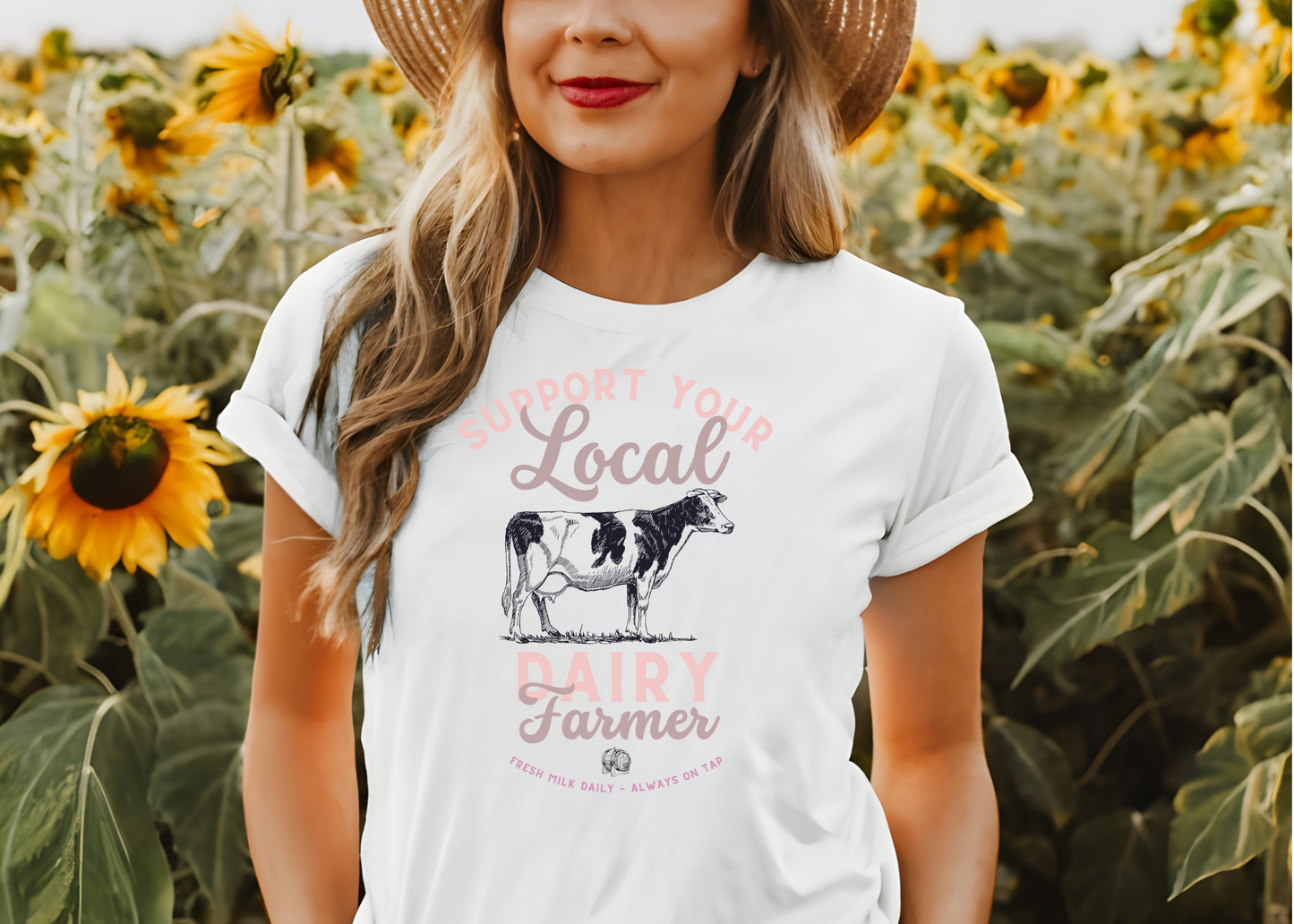 local dairy farmer tee - muted