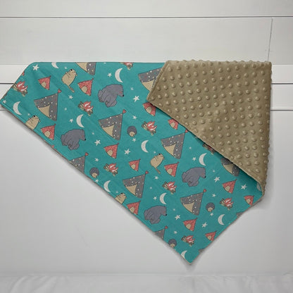 happy camper baby blanket