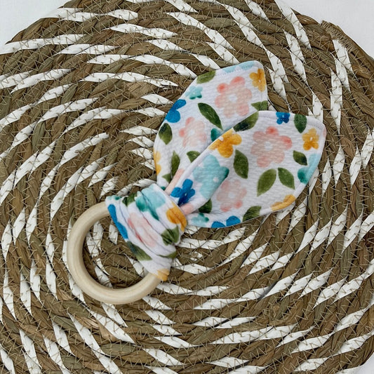 spring florals teether
