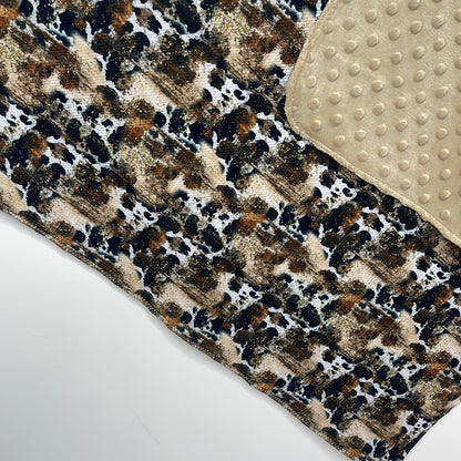 rustic cowhide baby blanket