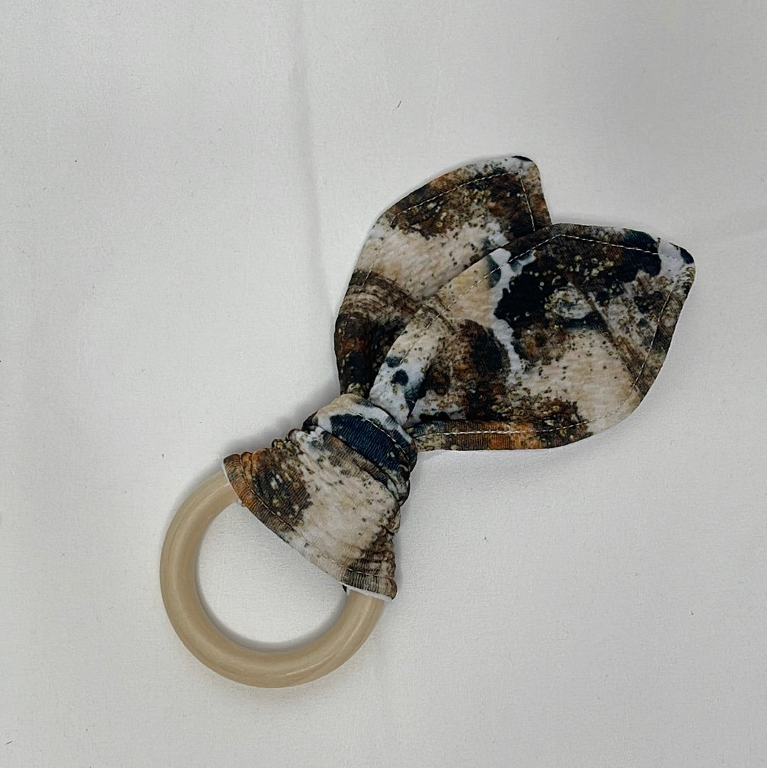 rustic cowhide teether
