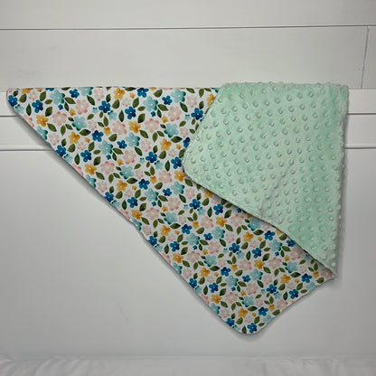 spring florals baby blanket