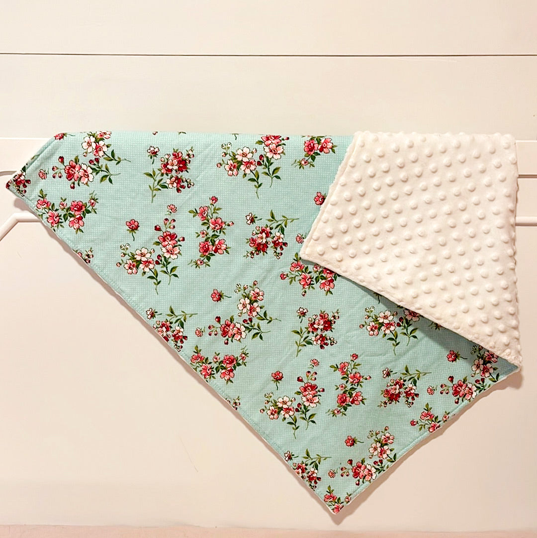 dainty florals baby blanket
