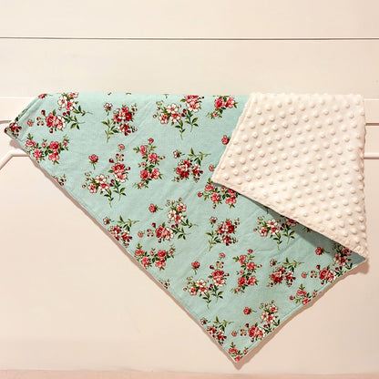 dainty florals baby blanket